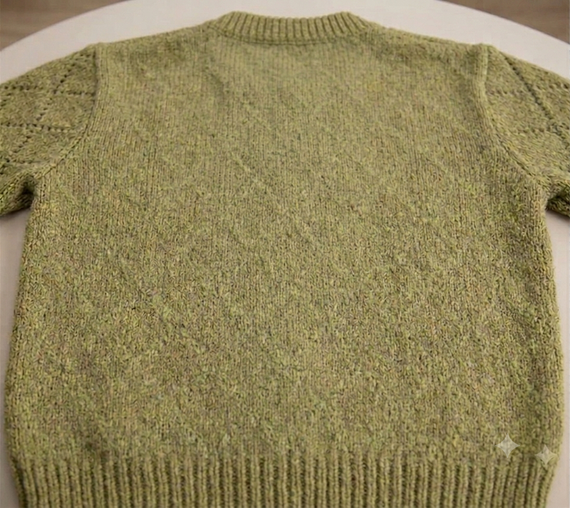 Chargez l'image dans la visionneuse de la galerie, Cardigan olive en tricot ajouré pour bébé et fille – Automne-Hiver

