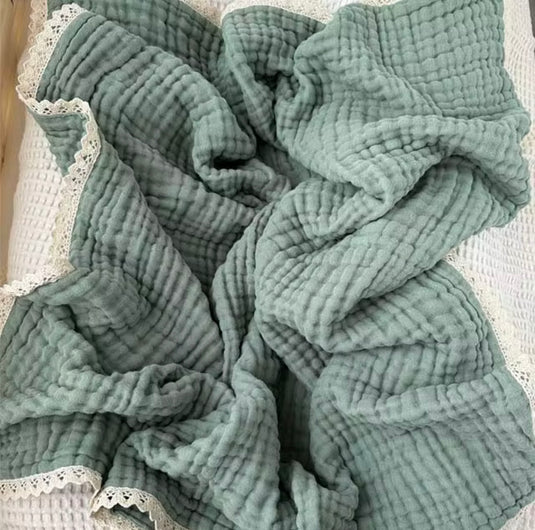 Couverture en mousseline pour bébé bohème douce en coton – Kali