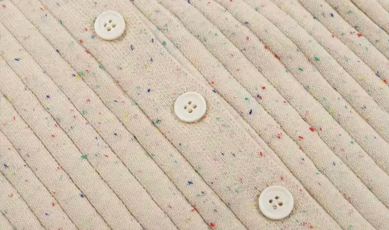 Chargez l'image dans la visionneuse de la galerie, Barboteuse bébé fille en coton à manches longues motif moucheté
