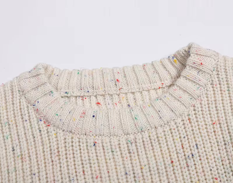Chargez l'image dans la visionneuse de la galerie, Pull en tricot 100 % coton pour garçon – Collection Kali (2 couleurs) | - Boutique Kaki Lilas
