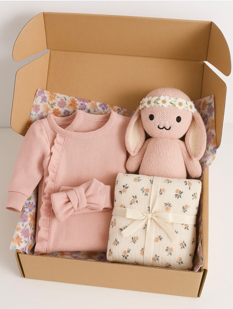 Load image into Gallery viewer, Baby Gift Set Floral Sweetness - Only one left in stock
