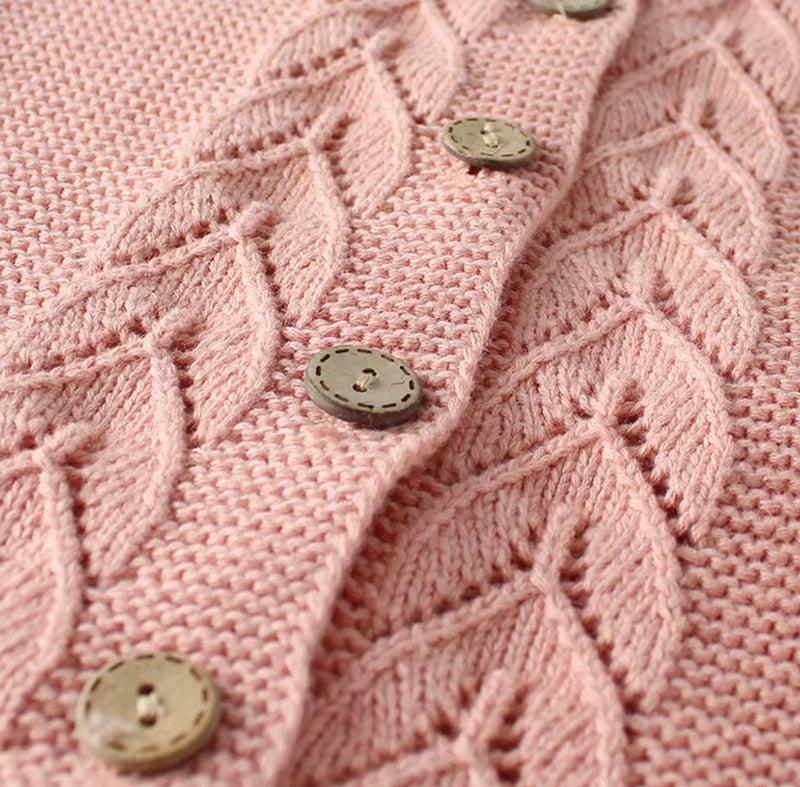Chargez l'image dans la visionneuse de la galerie, Cardigan bébé fille en tricot de coton

