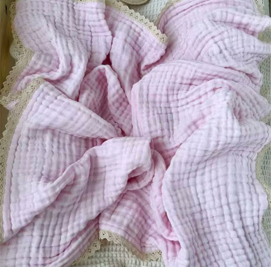 Couverture en mousseline pour bébé bohème douce en coton – Kali