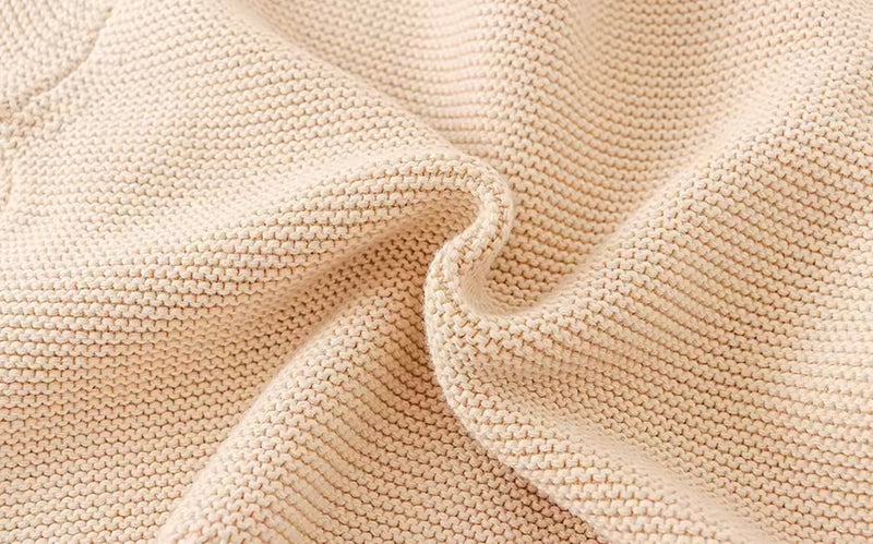 Chargez l'image dans la visionneuse de la galerie, Cardigan bébé fille coton beige doux – Kali
