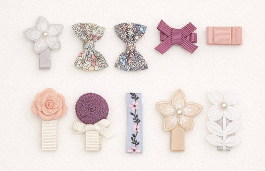 Clips à cheveux bébé fille lot de 10 – Kali April