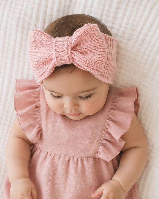 Organic cotton knit knot headband – Kali