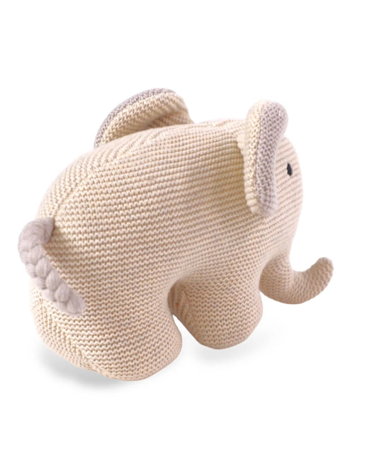 Handmade organic cotton plush elephant 