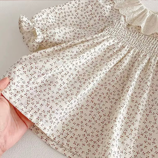 Robe florale d’automne en coton – Automne-Hiver