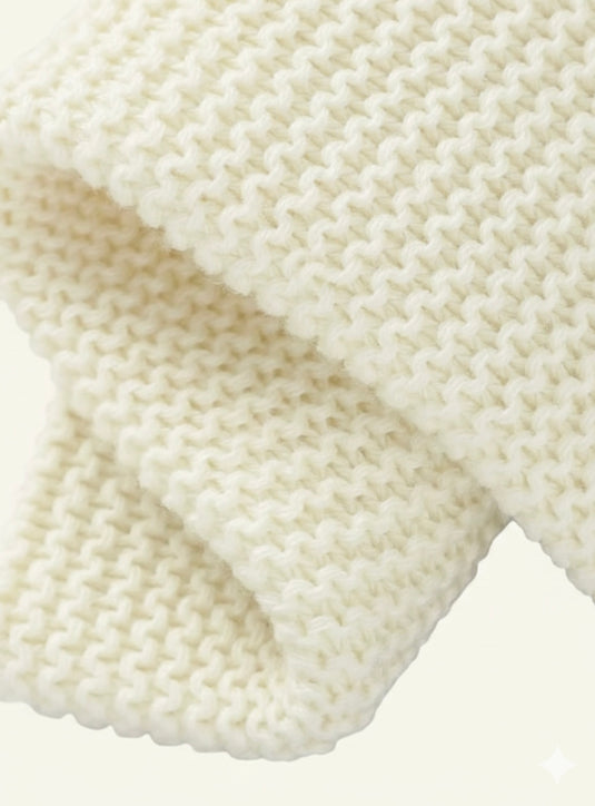 Couverture tricotée bébé en coton 100 % – Modèle Kali