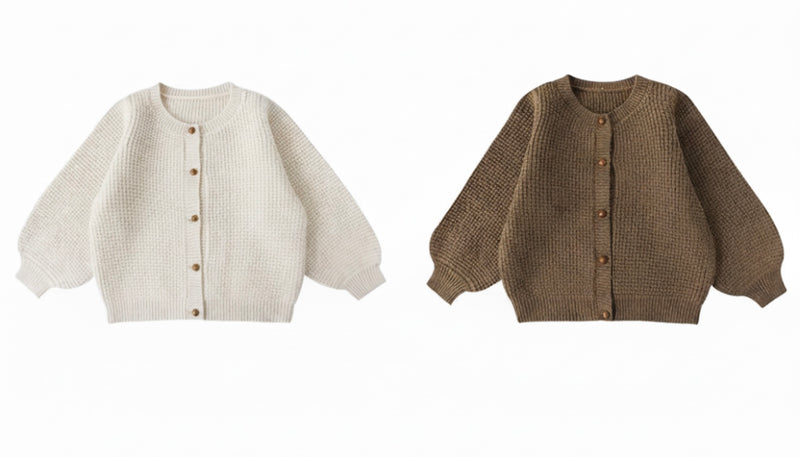 Load image into Gallery viewer, Soft knit vintage baby girl cardigan for Kali
