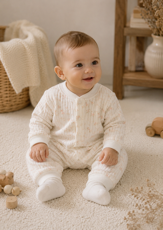 Combinaison unisexe en polaire et coton imprimé animal – Automne-Hiver