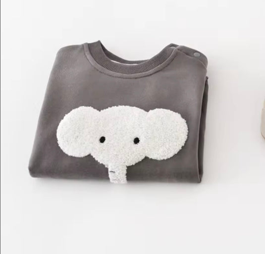 Combinaison bébé garçon motif éléphant en coton doux – Kali