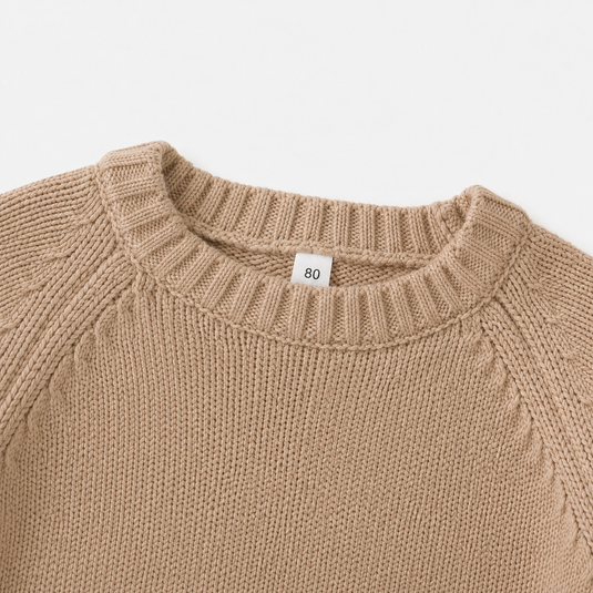 Baby and Boys Knitted Cotton Sweater – Autumn-Winter
