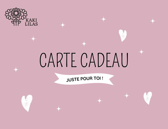 Carte cadeau Kaki lilas